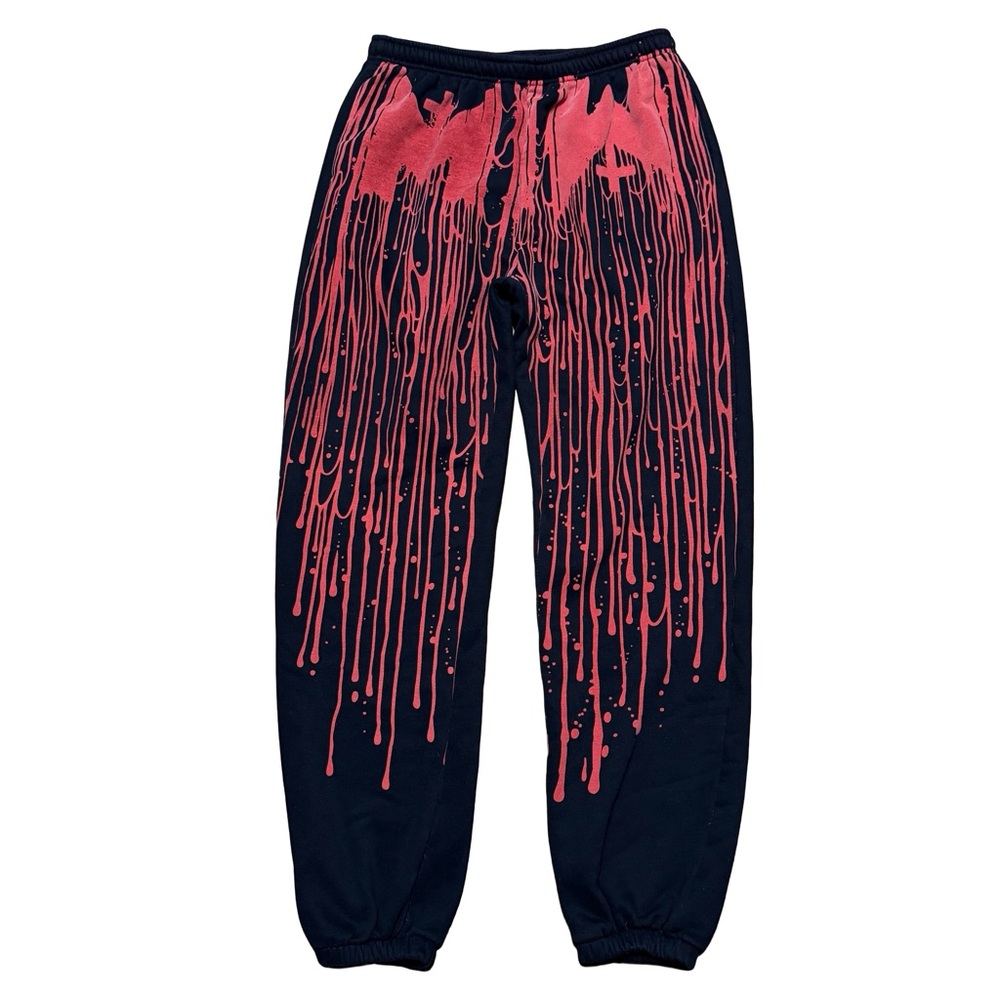 Mens Y2K RARE Motionless In White Band Promo Merch Blood Sweatpants Size 3XL